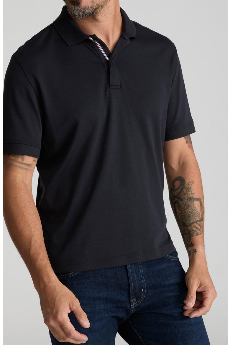 Damaschino Wrinkle Free Polo, Main, color, BLACK