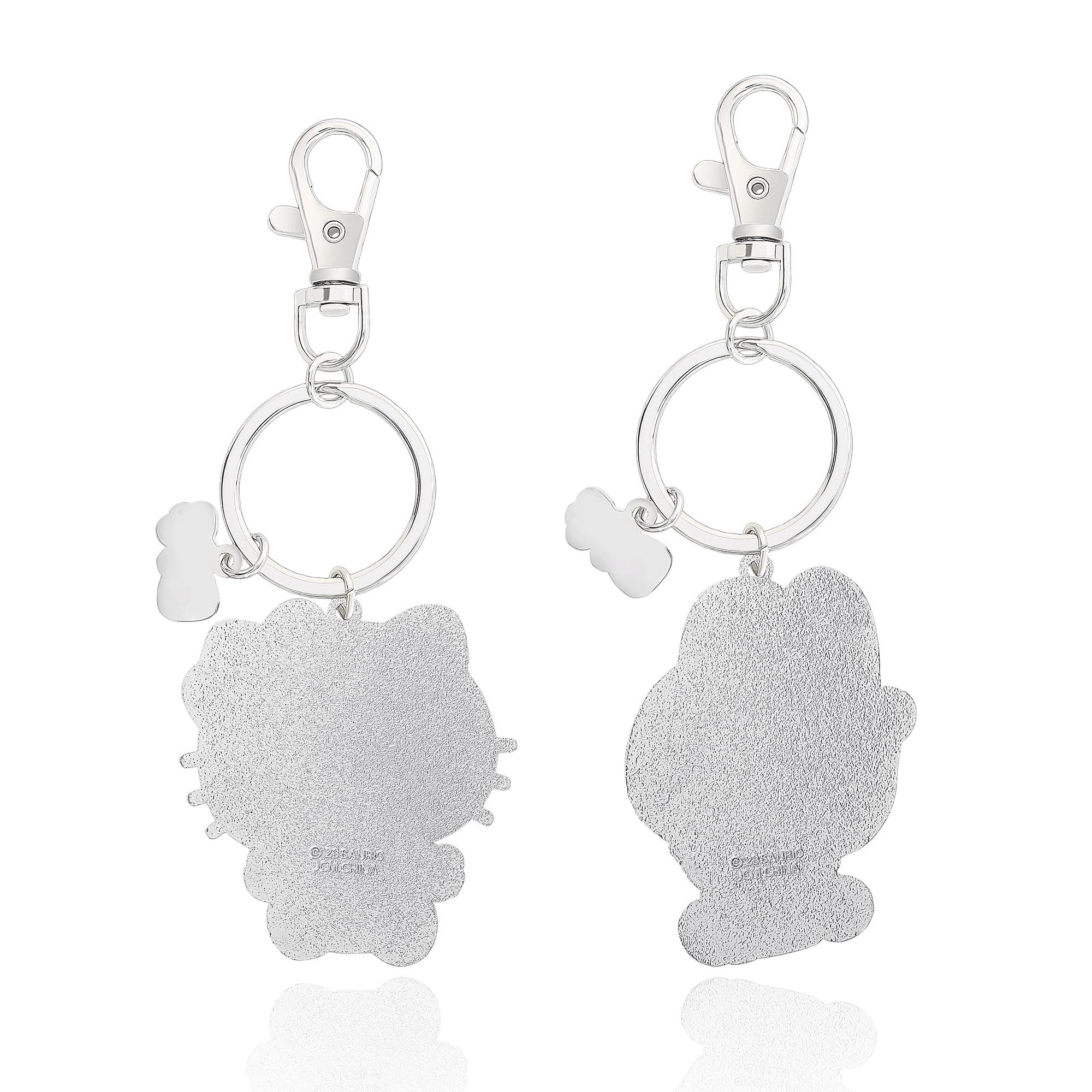 Hello Kitty BFF Keychain, Hello Kitty and My Melody, Set of 2, Alternate, color, White, Silver