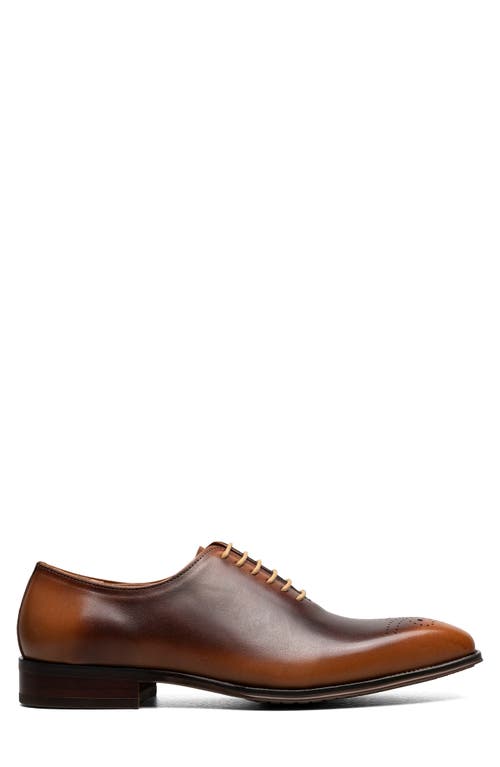 Stacy Adams Hallquist Embellished Toe Wholecut Shoe In Brown