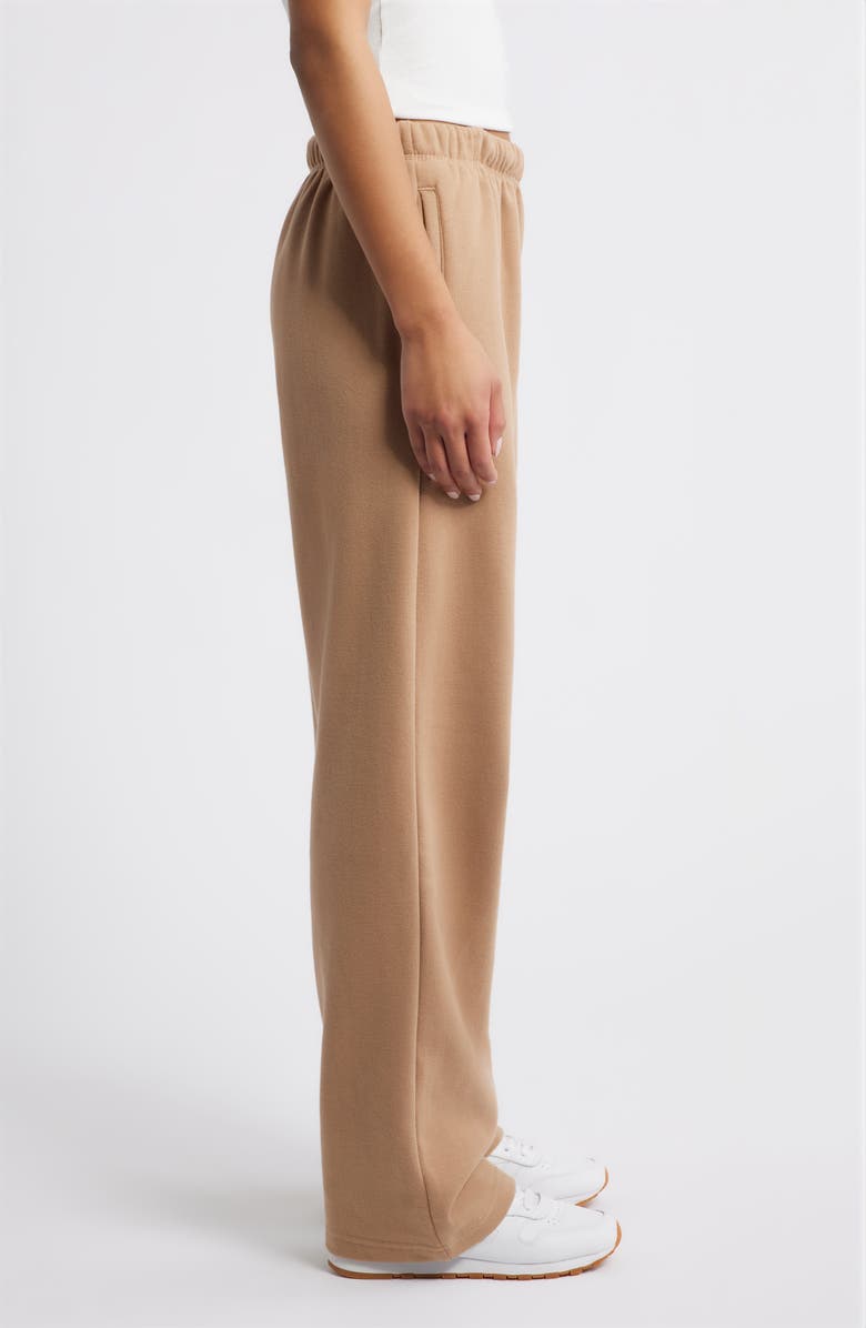 HAPPY CAMP3R Feelings Are Safe Here Embroidered Sweatpants, Alternate, color, Almond