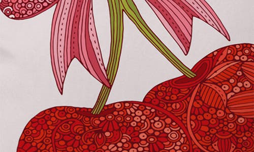 Shop Deny Designs Cherries With A Bow Throw Pillow In Red