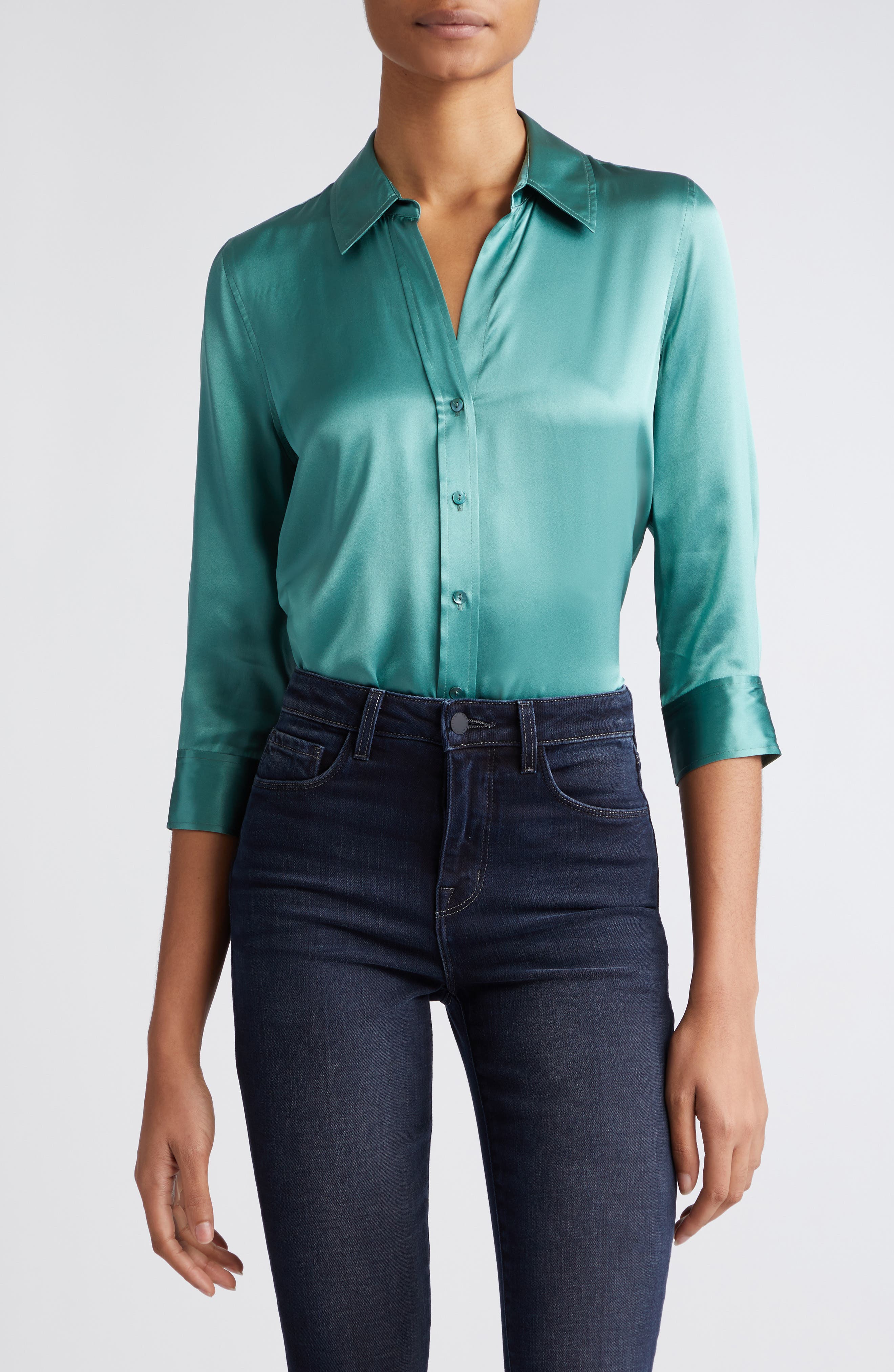 Dani Silk Charmeuse Blouse