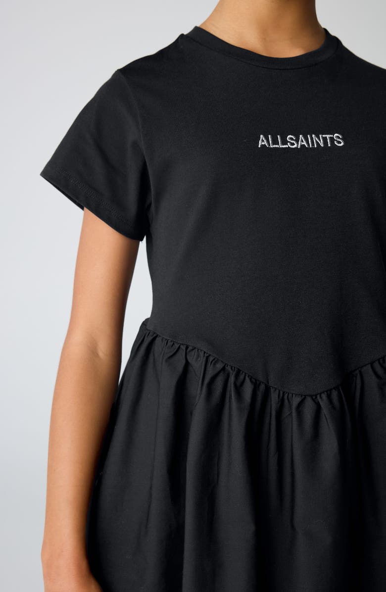 smALLSAINTS by ALLSAINTS Kids' Embroidered Logo Cotton T-Shirt Dress, Alternate, color, 