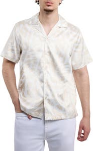 XRAY Leaf Printed Camp Shirt