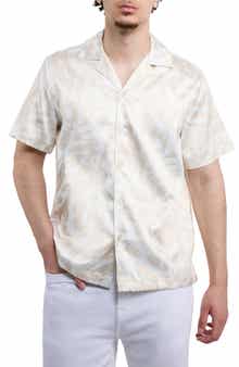 Leaf Printed Camp Shirt