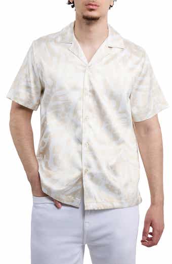 Leaf Printed Camp Shirt