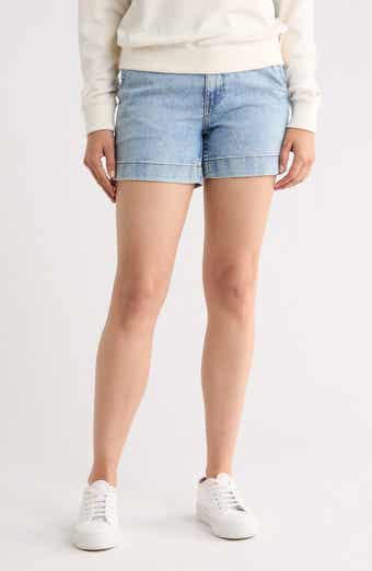 Faherty Organic Cotton & Linen Blend Denim Shorts