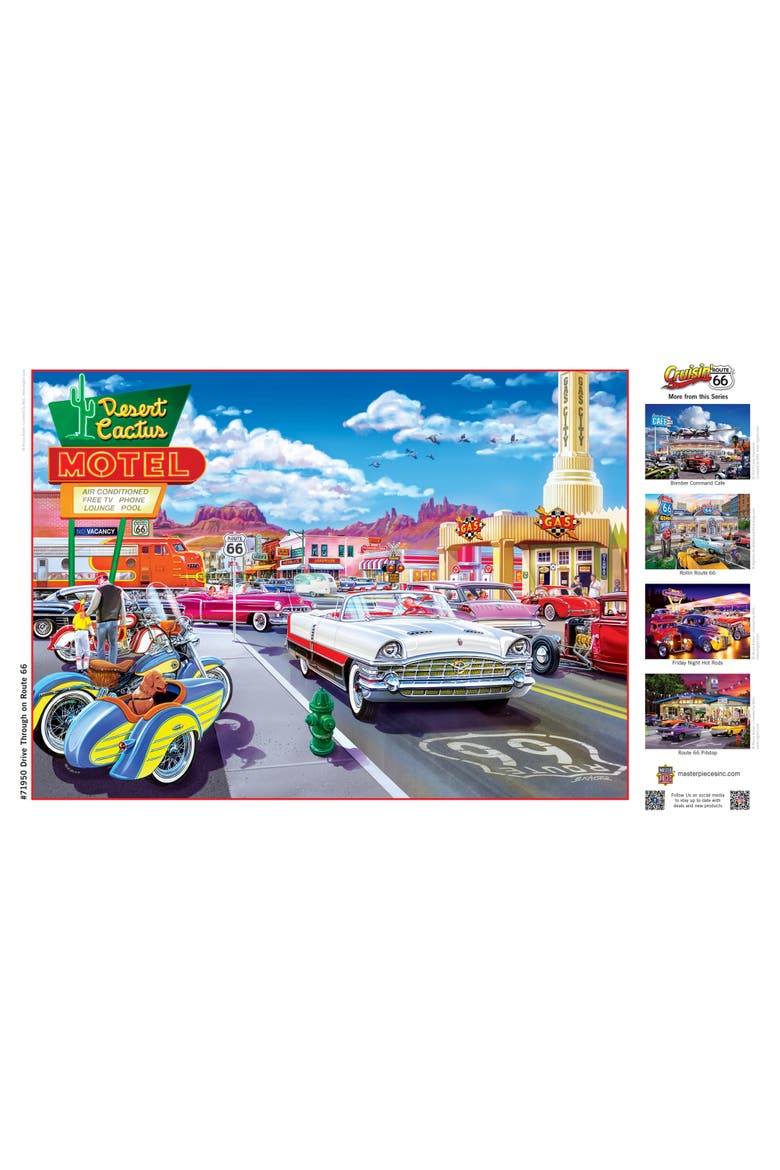 Drive Through Route 66 1000pc Puzzle, Alternate, color, Multicolor
