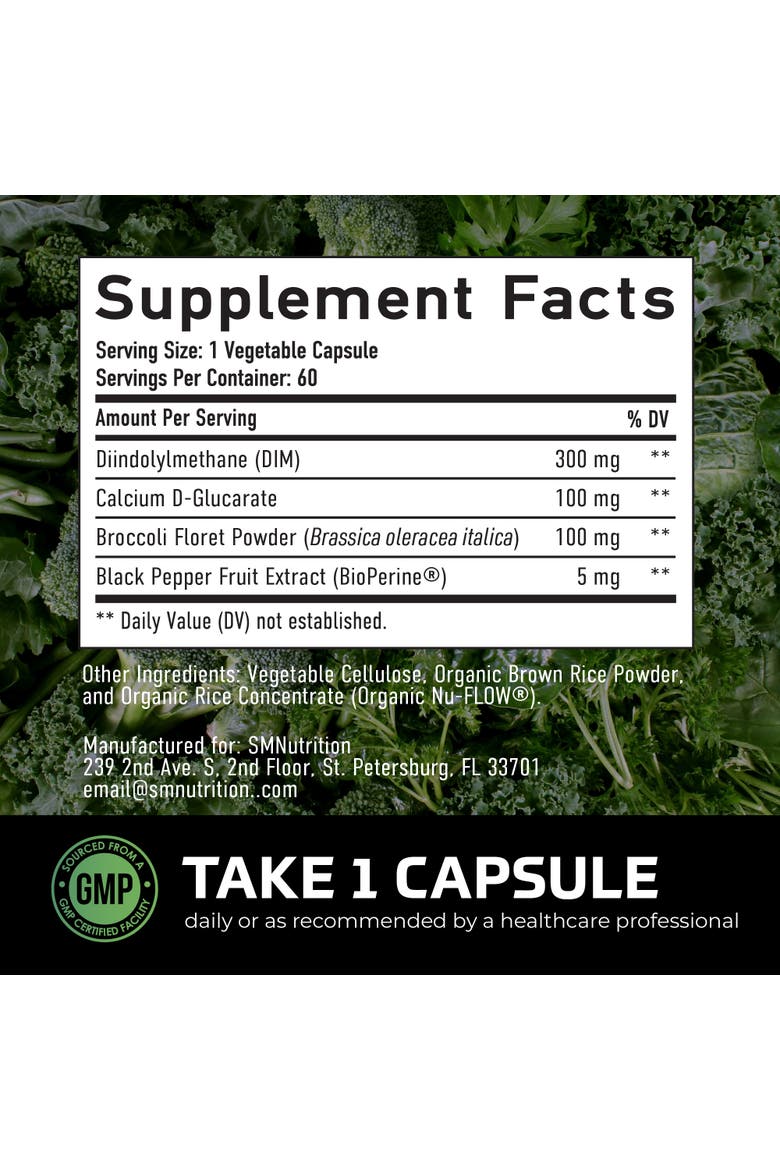 DIM 300mg Estrogen Balance Complex Capsules, Men, 60ct, Alternate, color, No Color