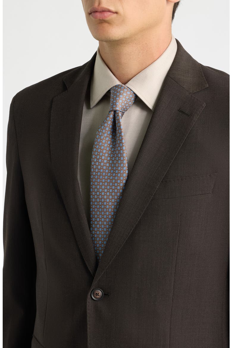 Huge Trim Fit Suit, Alternate, color, DARK BROWN