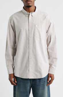 Carhartt Work In Progress Cassel Cotton Oxford Button-Down Shirt