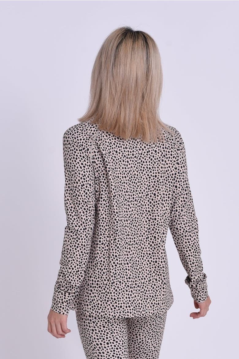 High Neck Baselayer Top Womens, Alternate, color, Beige, Animal