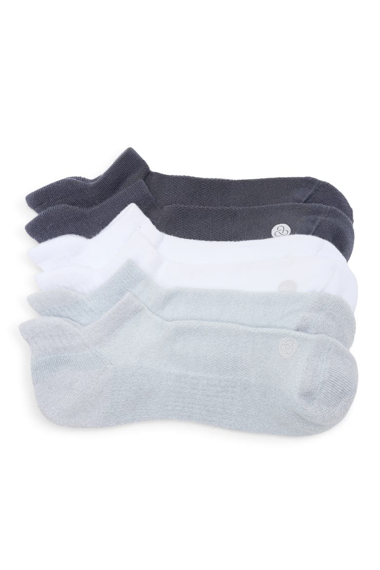 3-Pack Tab Ankle Socks, Main, color, NAVY ARMADA