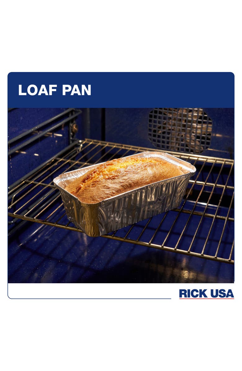 RICK USA 8 Inch Aluminum Loaf Pan, 25 Pack, Alternate, color, 