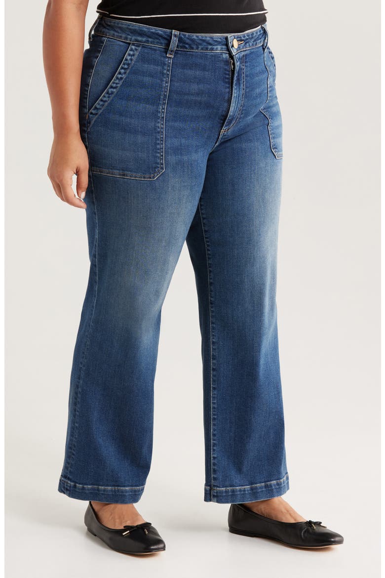 Meg High Waist Wide Leg Jeans, Alternate, color, REFLECTIVE