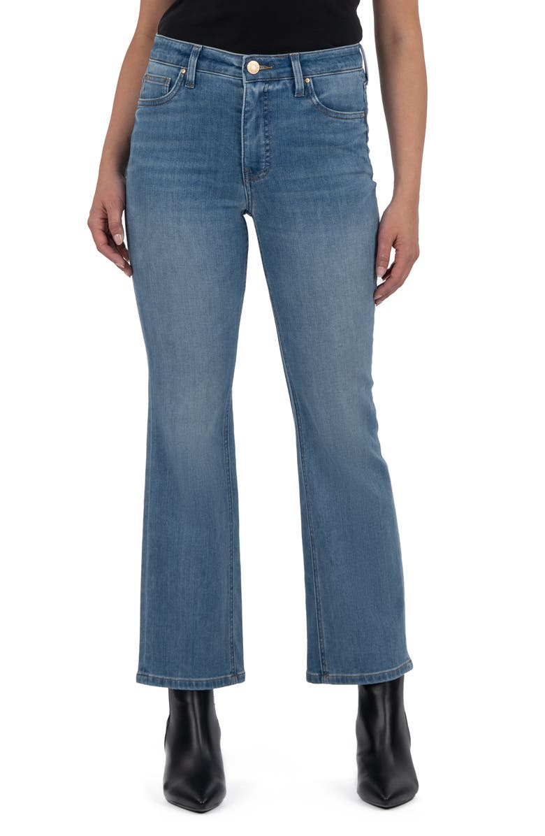 KUT from the Kloth Kelsey High Waist Ankle Flare Jeans, Main, color, Improvement