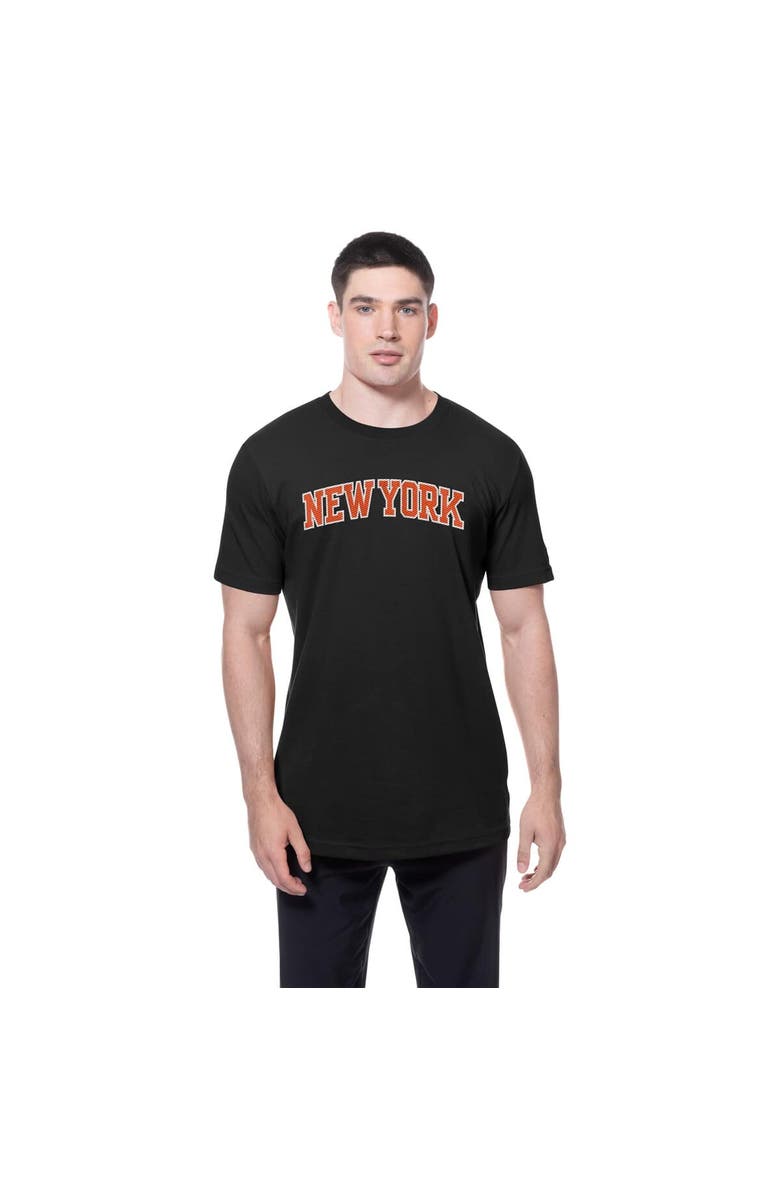 New Era Men's New Era  Black New York Knicks Premium Wordmark T-Shirt, Alternate, color, Black