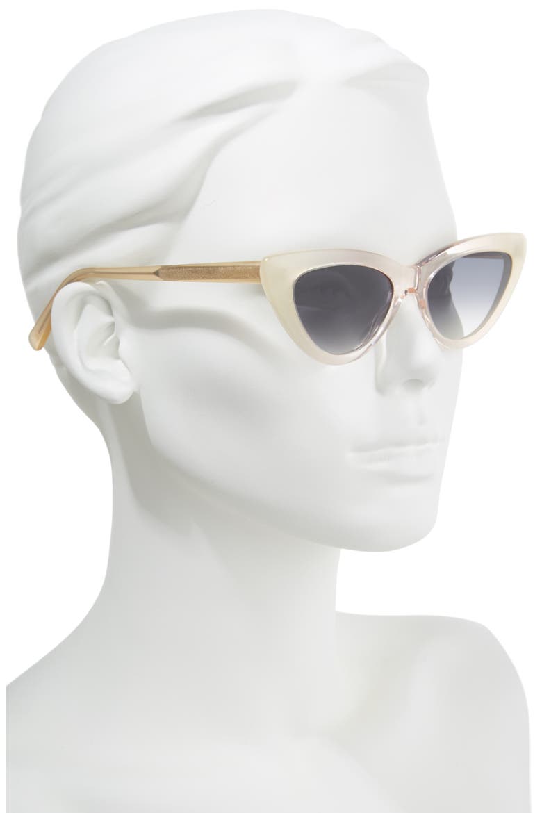 A-Muse 52mm Sunglasses, Alternate, color, PINK ROSE