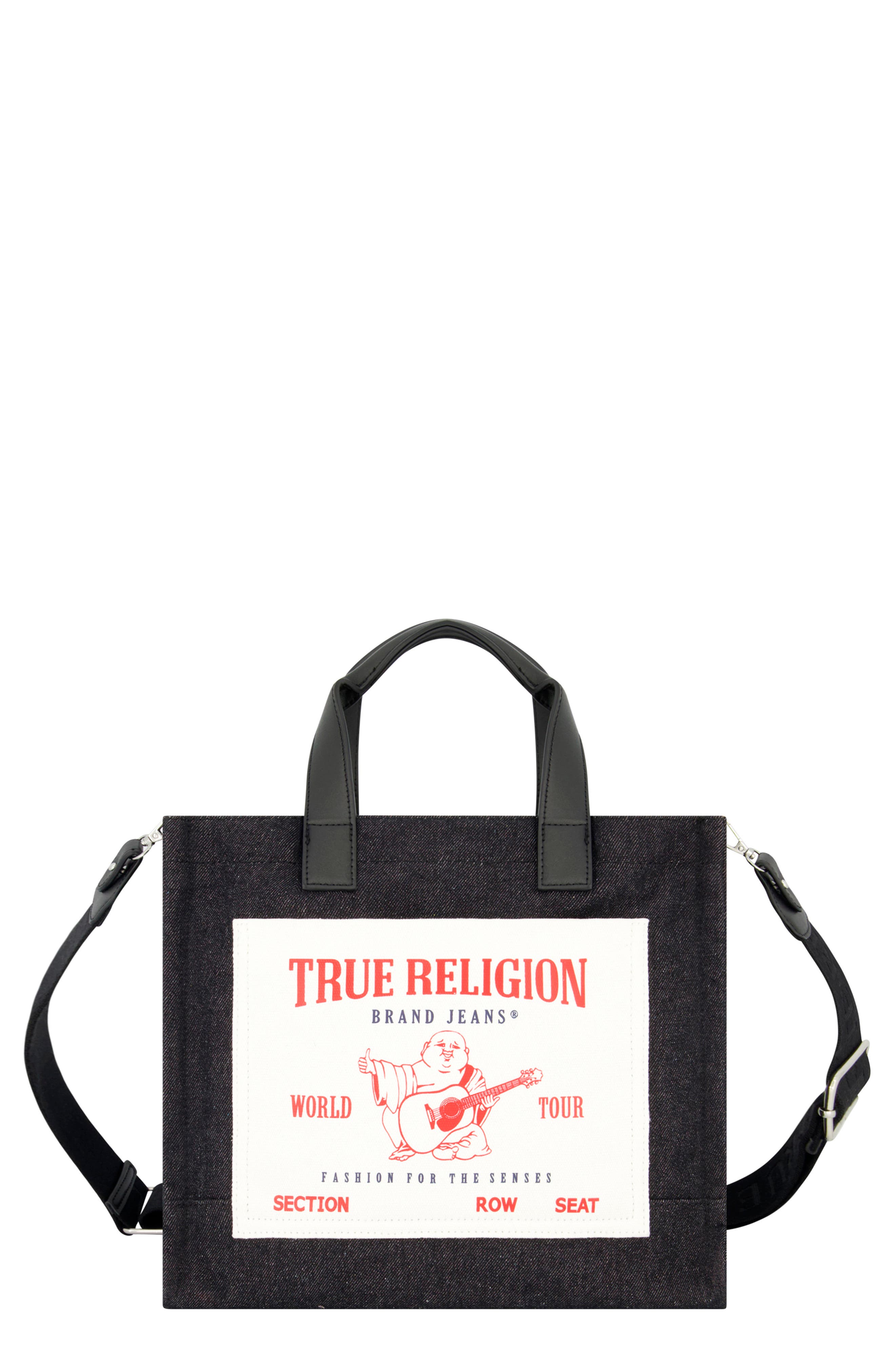 True Religion Brand Jeans Medium Tote Bag, Main, color, 