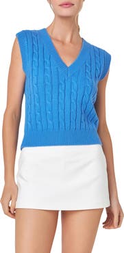 English Factory Cable Sweater Vest