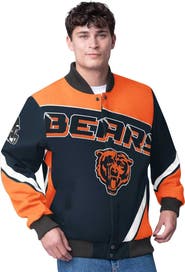 G-III Extreme Men's G-III Extreme Navy Chicago Bears Maximum Racing Full-Snap Jacket