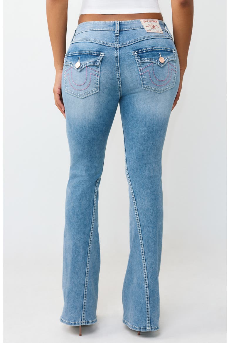 Joey Big T Flap Pocket Flare Leg Jeans, Alternate, color, LIGHT PACIFIC WASH