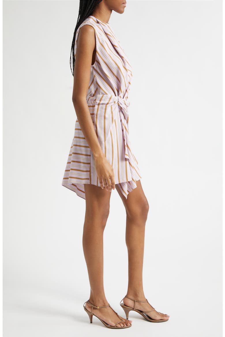 Dion Stripe Sleeveless Minidress, Alternate, color, LILAC/ CURRY