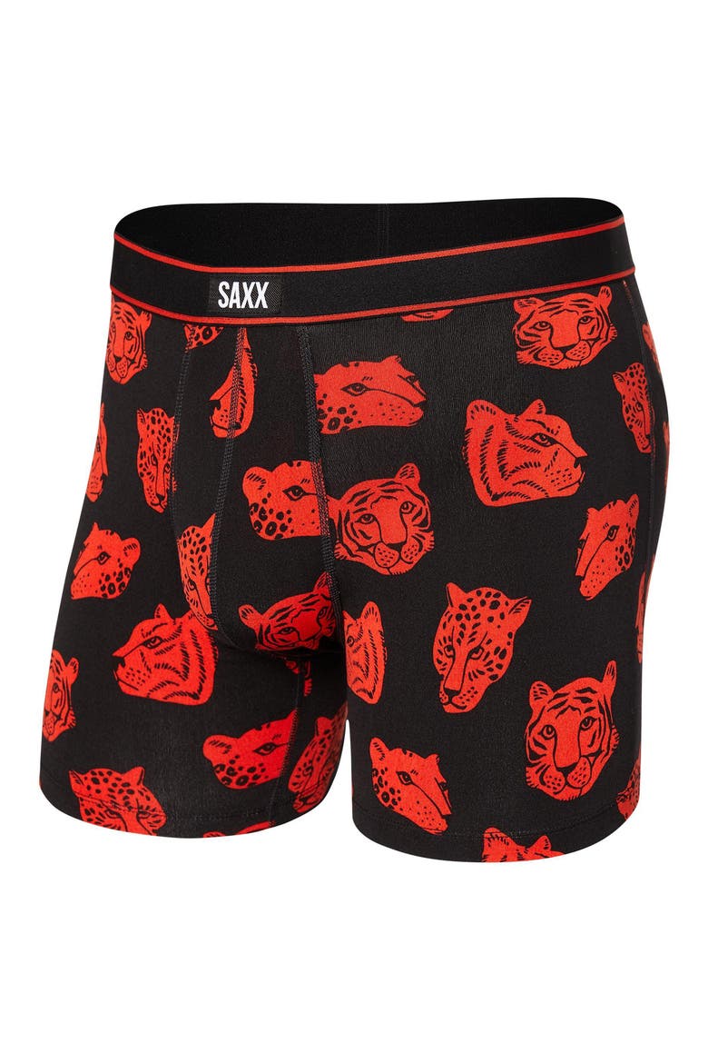 Daytripper Comfort Stretch Boxer Briefs, Alternate, color, PINEAPPLE FIELD-BLACK
