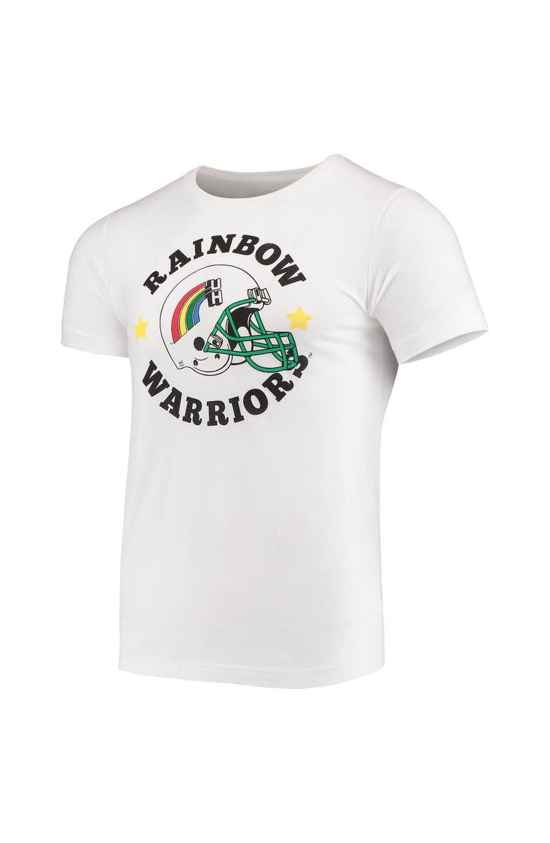 HOMEFIELD Men's Homefield Heathered White Hawaii Warriors Vintage Rainbow Warriors T-Shirt, Alternate, color, 