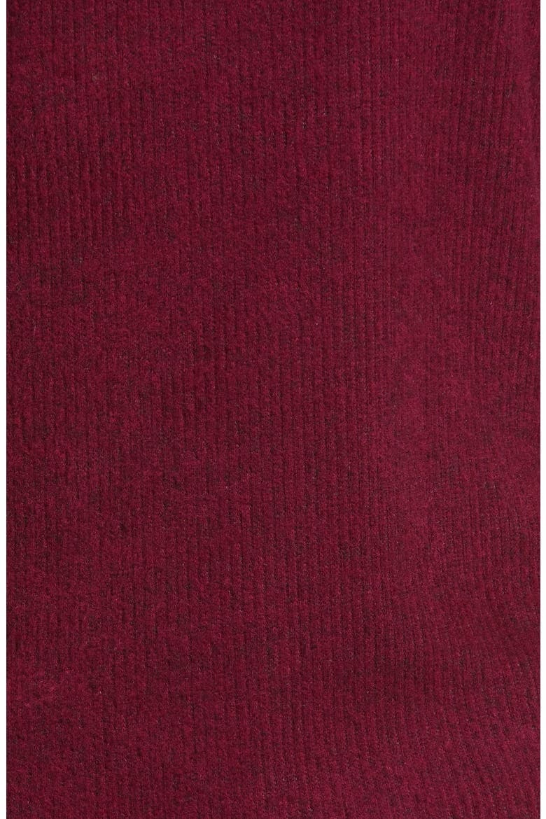 Spread Collar Knit Shirt, Alternate, color, BURGUNDY