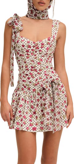 For Love & Lemons Betty Bud Fit & Flare Minidress | Nordstrom