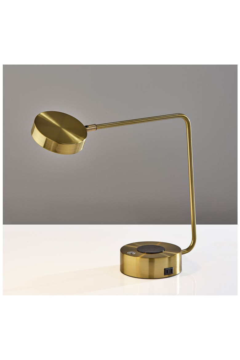 Viper Supercharger LED Desk Lamp, Alternate, color, ANTIQUE BRASS