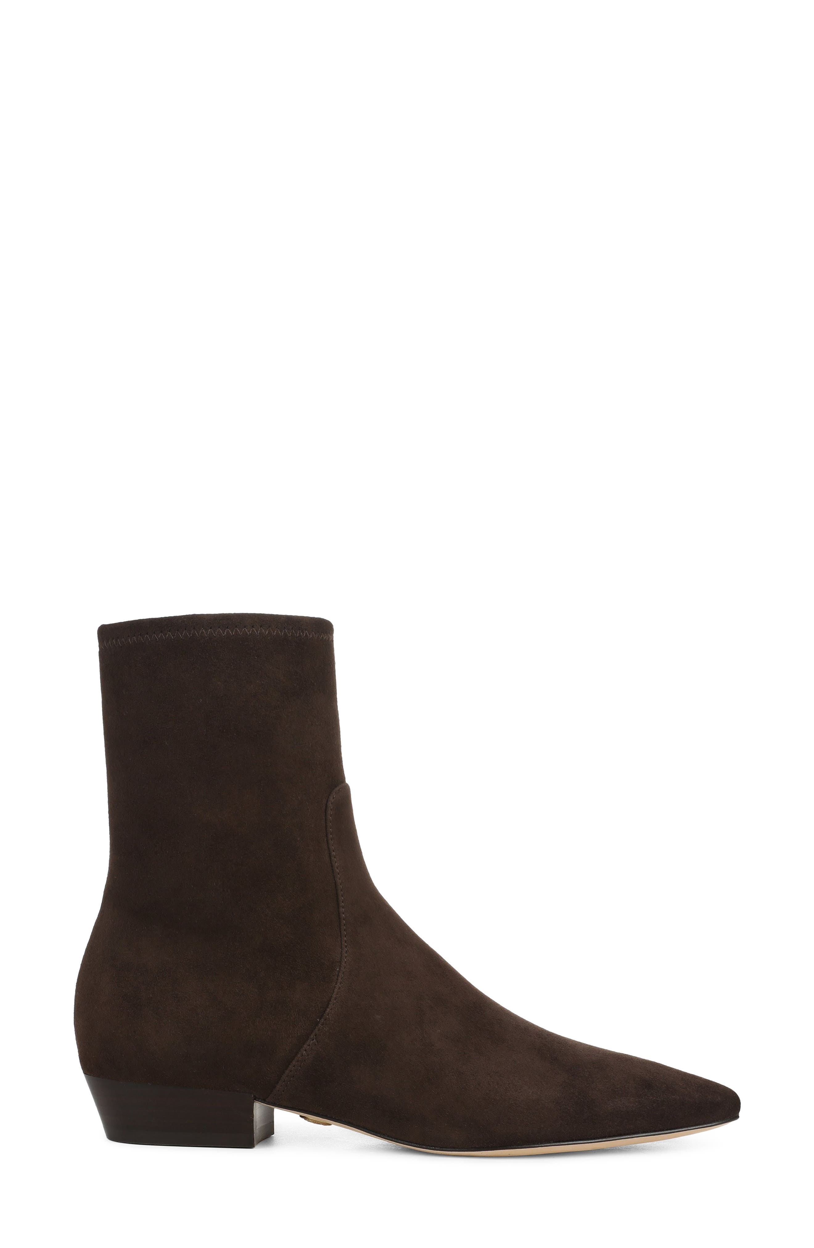 Glinda Leather Bootie, Alternate, color, ESPRESSO SUEDE