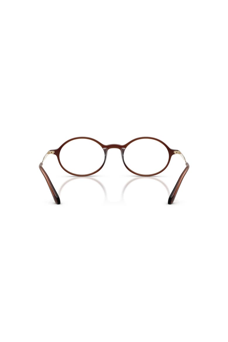 50mm Oval optical glasses, Alternate, color, Brown