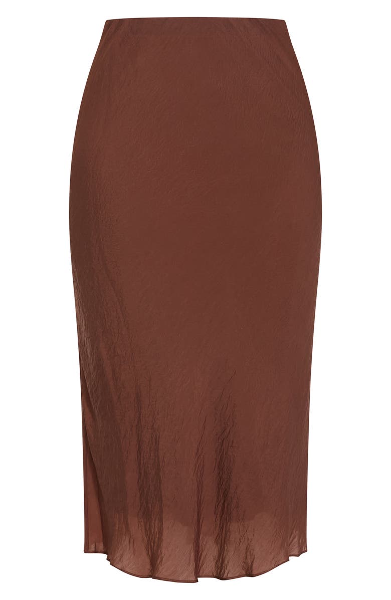City Chic Kyra Crinkled Midi Skirt, Alternate, color, 