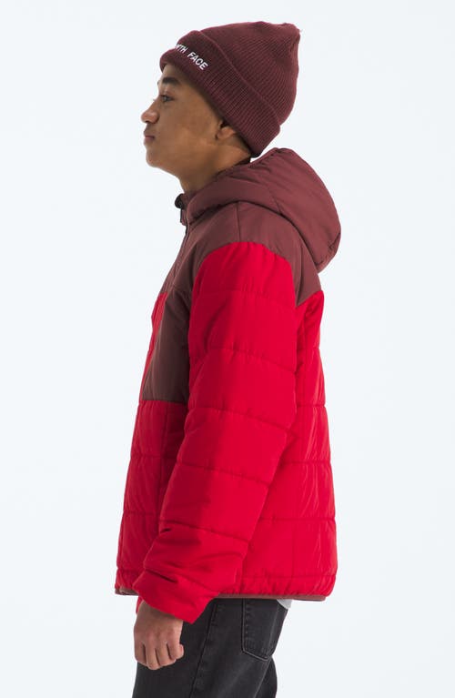 The North Face Kids' Shasta Water Repellent Reversible Hooded Jacket In Red