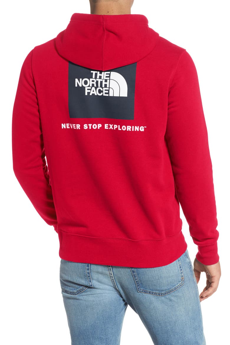 Red Box Hoodie, Alternate, color, TNF RED/ TNF BLACK