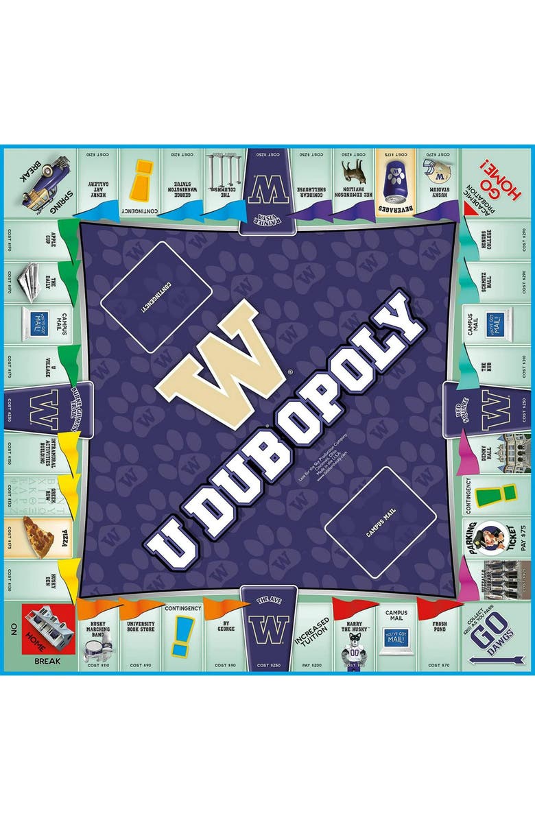 Late for the Sky University of Washington U DubOpoly Monopoly Board Game, Alternate, color, Multicolored