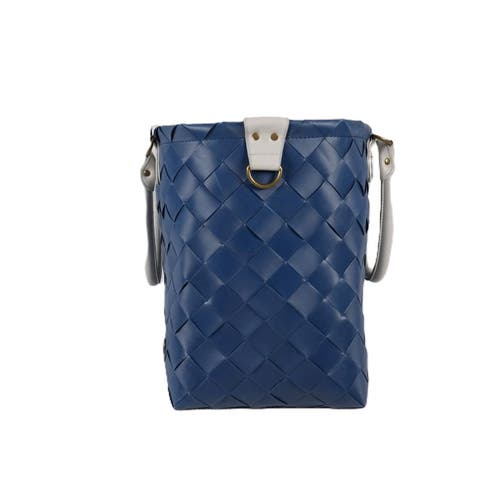 Shop Handed By Saint Tropez Recycled Plastic Weekender Bag In Dark Blue