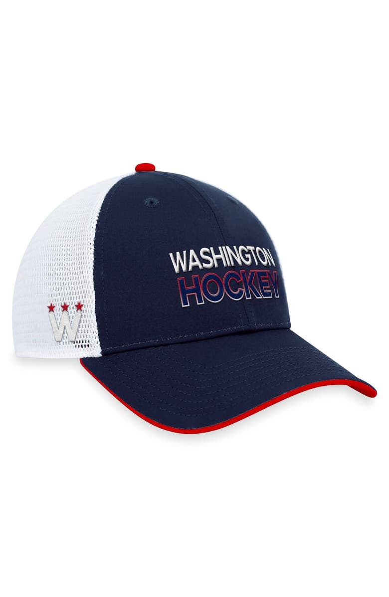FANATICS Men's Fanatics Branded Navy Washington Capitals Authentic Pro Alternate Jersey Trucker Adjustable Hat, Main, color, Navy