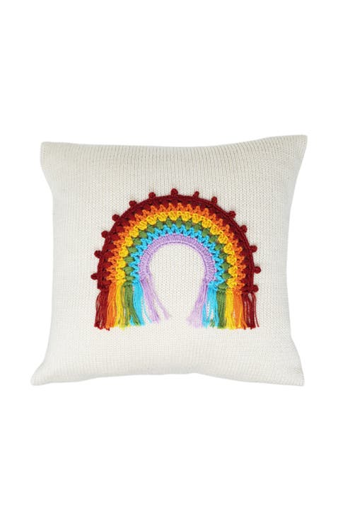 10" Rainbow Pillow