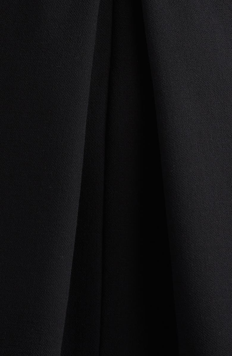 Versace Medusa 
95 Belted Double Face Virgin Wool Crepe Fit 
Flare Dress, Alternate, color, Black