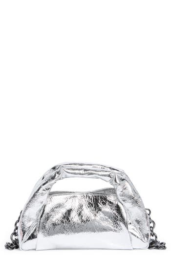 Stuart Weitzman The Moda Mini Tote In Silver