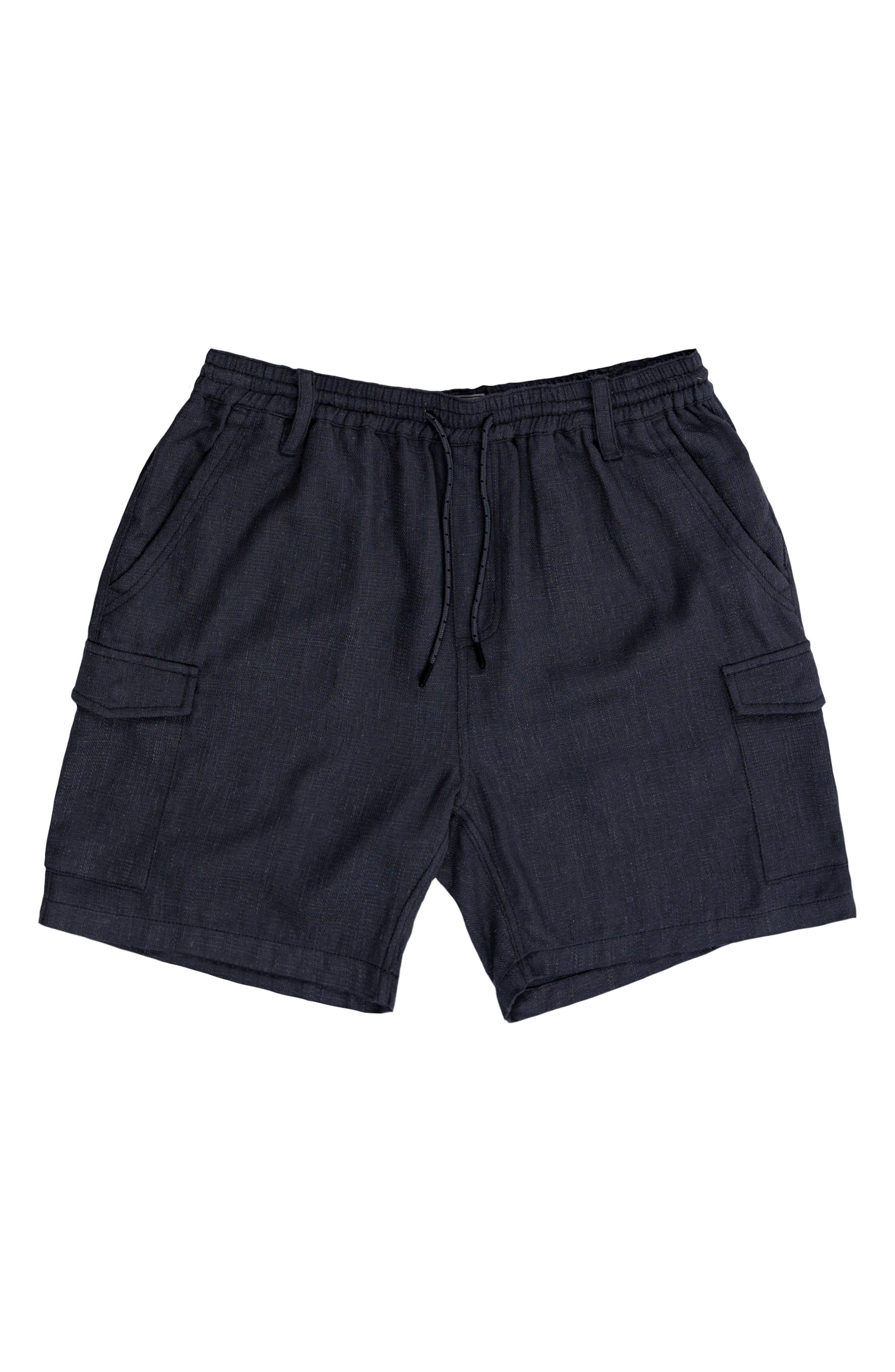 Cotton & Linen Blend Cargo Shorts