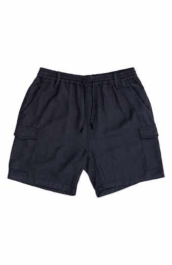 Cotton & Linen Blend Cargo Shorts
