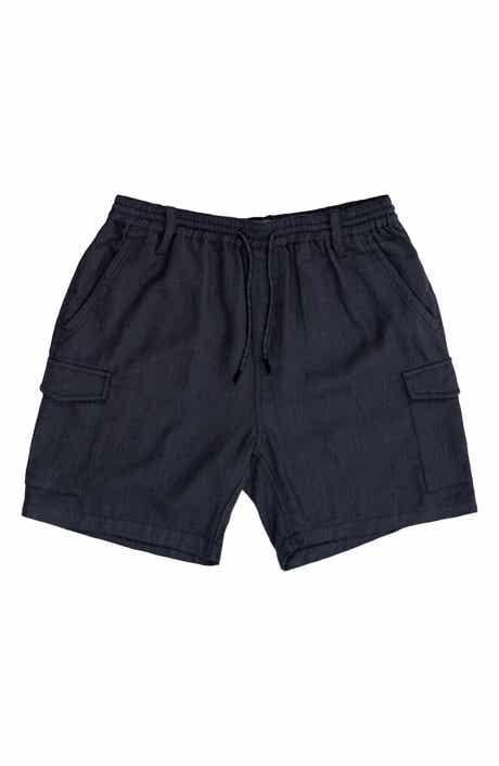 Cotton & Linen Blend Cargo Shorts