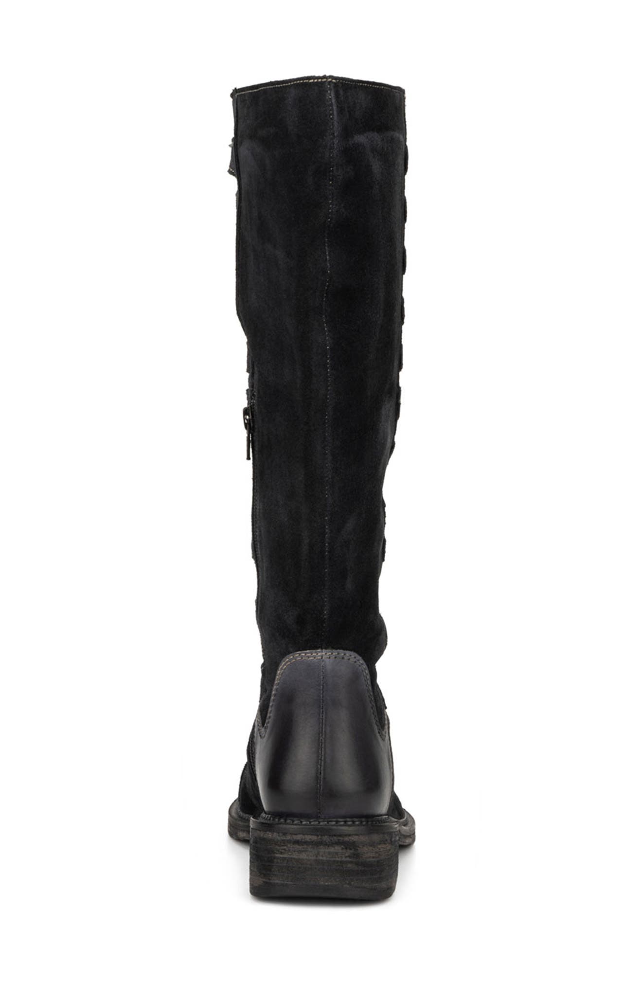 VINTAGE FOUNDRY Evelyn Topstitched Boot, Alternate, color, Black