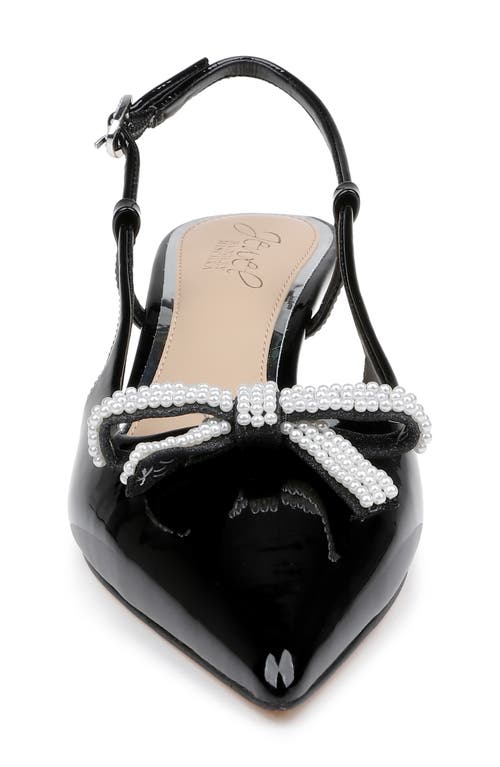 Jewel Badgley Mischka Krystia Evening Pump In Black Patent