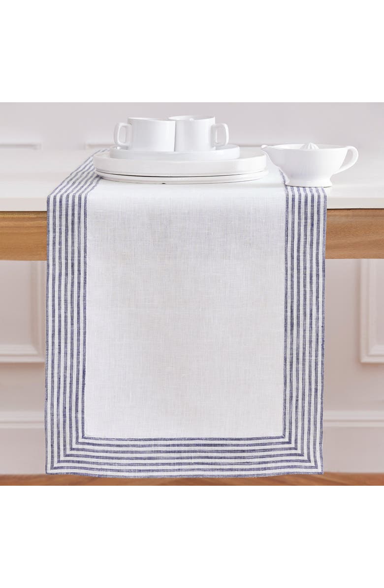 Solino Home Linen Table Runner for Dining Table, Holiday and Everyday Table Decor - Lucca, Main, color, 