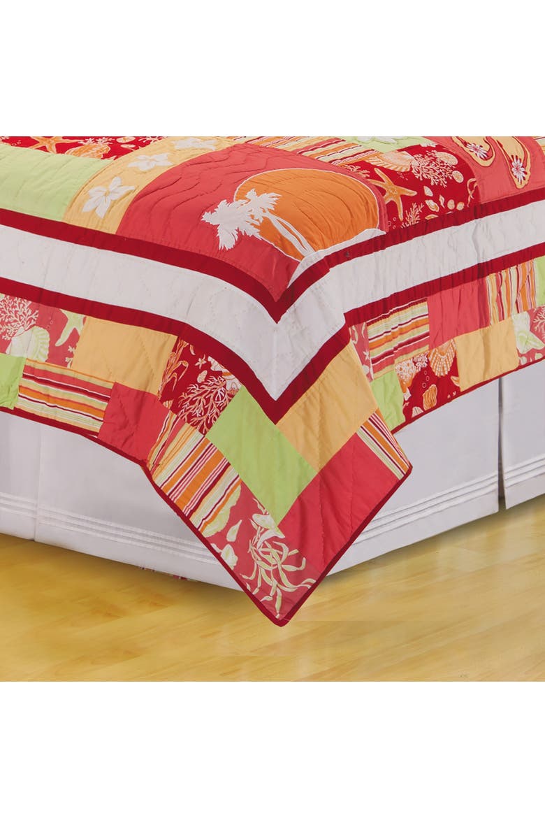 Tropical Paradise Quilt, Alternate, color, Orange
